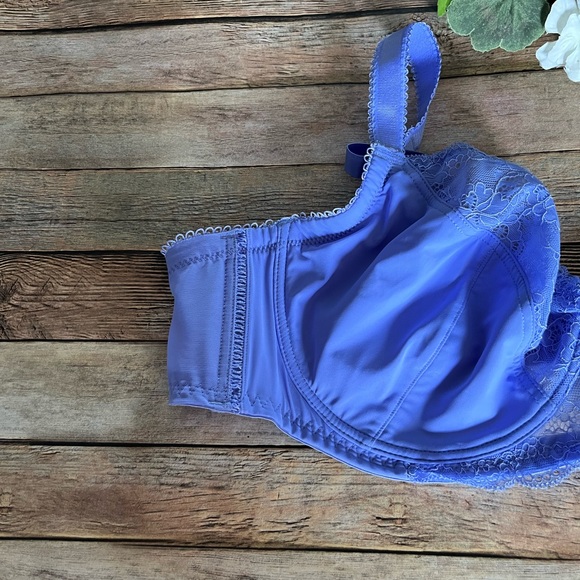 AMOUREUSE Women's Plus Size Underwire Lace Bra Size 48B Lavender - Picture 6 of 11
